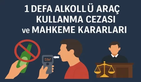 1 Defa Alkollü Araç Kullanma Cezası