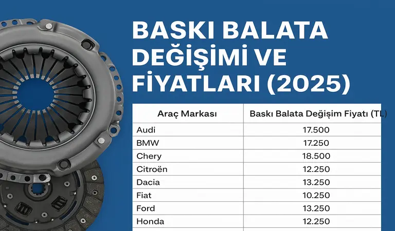Baskı Balata Değişimi Fiyatları Ne Kadar?