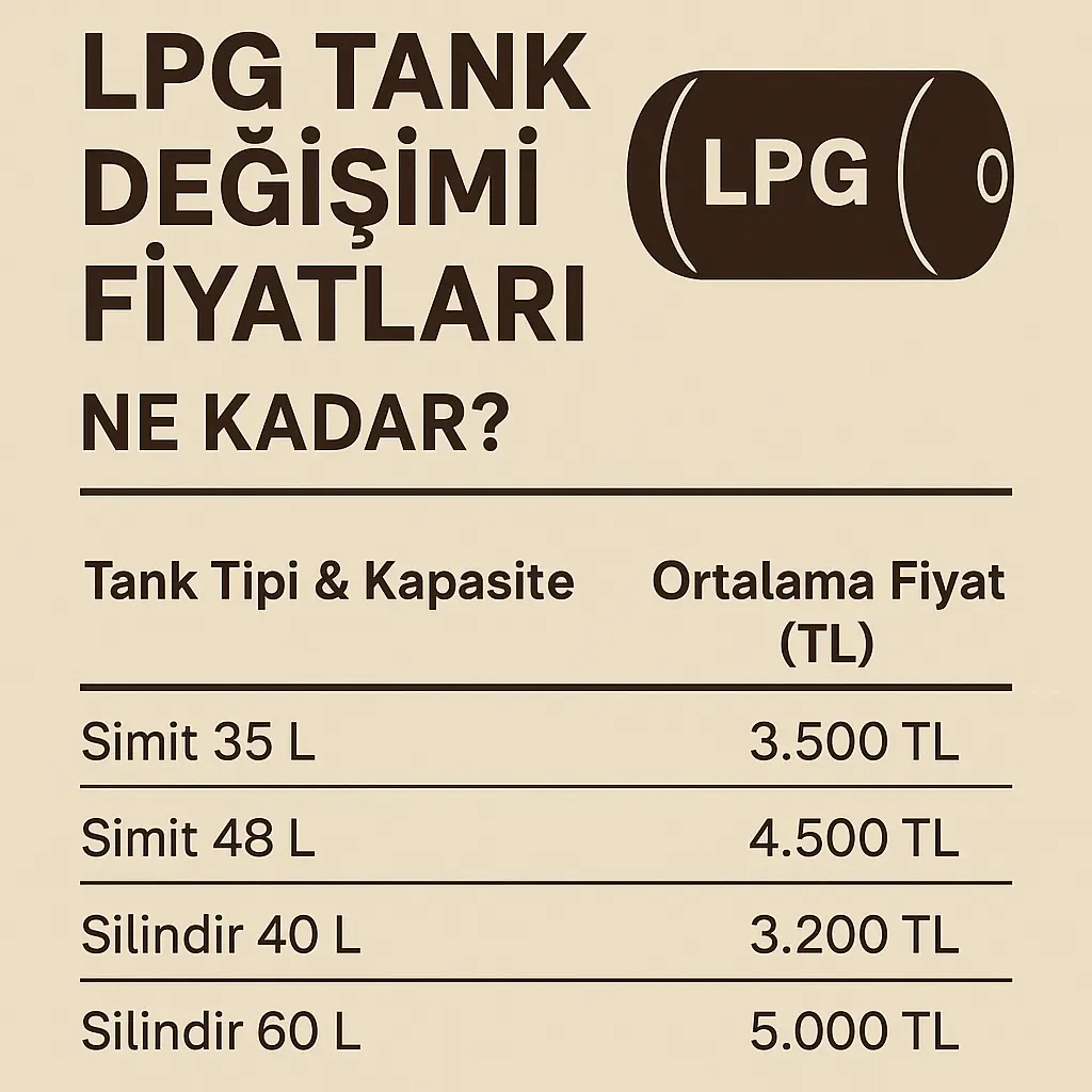 LPG Tank Değişimi Fiyatları Ne Kadar?